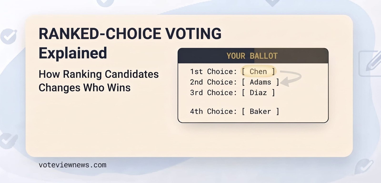 Ranked-Choice Voting, Explained: How Ranking Candidates Changes Who Wins