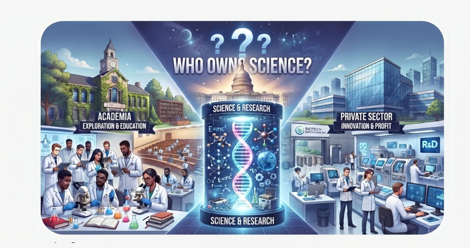 Scientist working in a research laboratory, representing the debate over federal science funding in America.